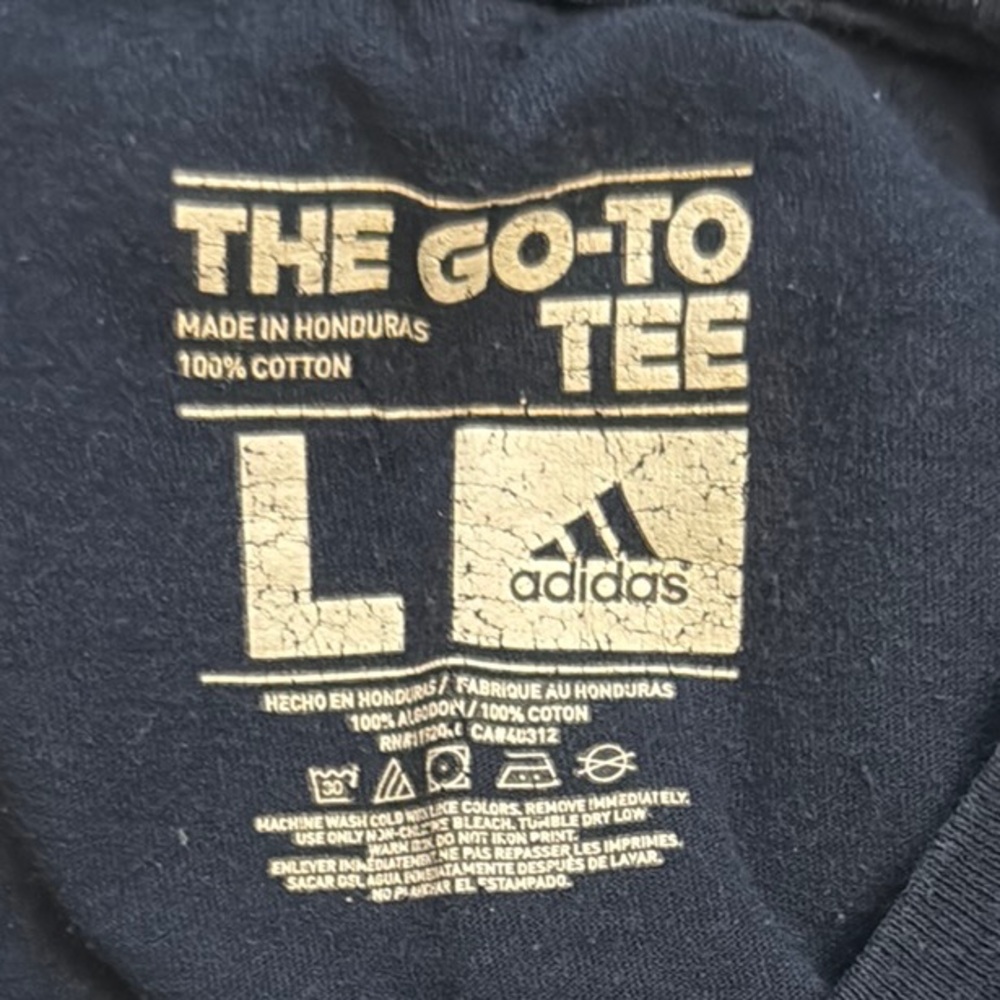 Adidas Dark Blue 'Here Come the Irish' Graphic Tee - Picture 2 of 3